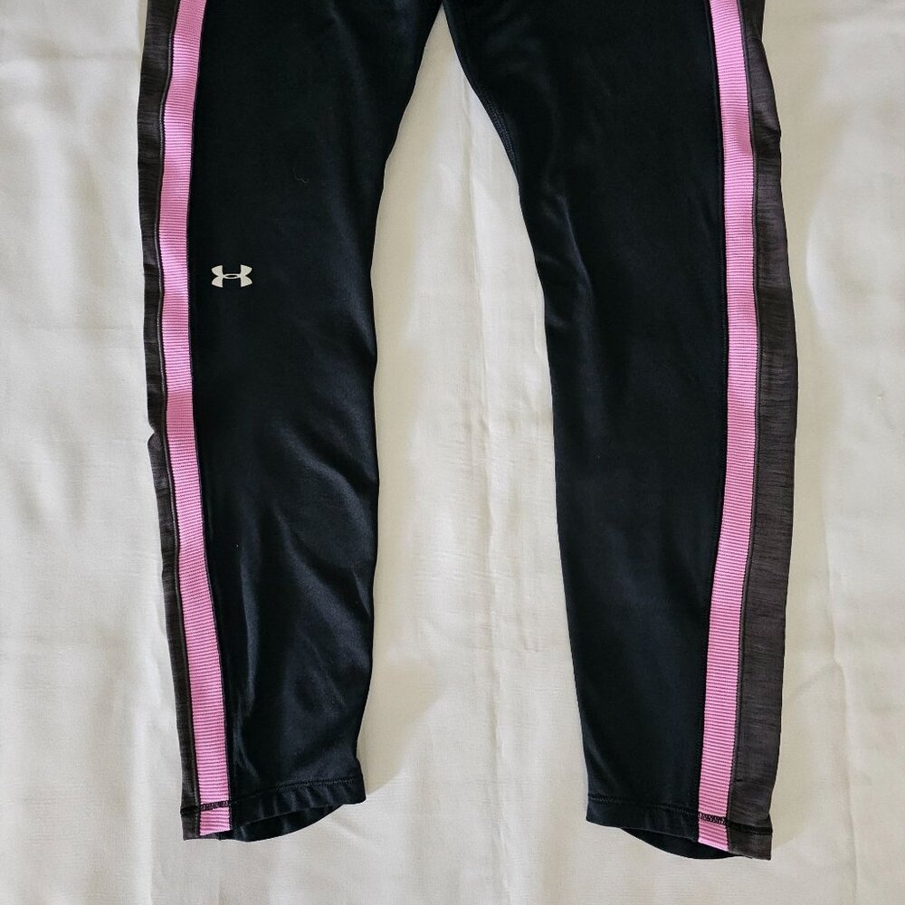 Under Armour Women's Activewear Black Pink Compression Leggings Size XS - Picture 7 of 13
